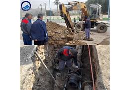 آسیب خط آبرسانی در مسجدسلیمان با تلاش چندساعته نیروها ترمیم شد