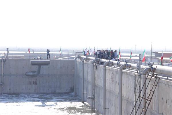 افتتاح بخش نخست تصفیه خانه فاضلاب شهر آبادان با حضور وزیر محترم نیرو
