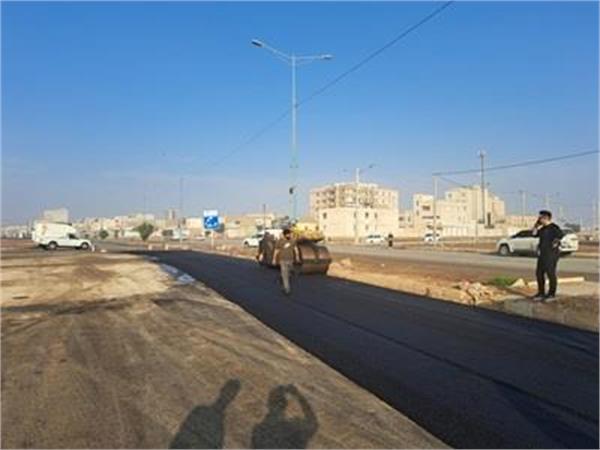 آسفالت بلوار امام رضا (ع) در منطقه کیانشهر