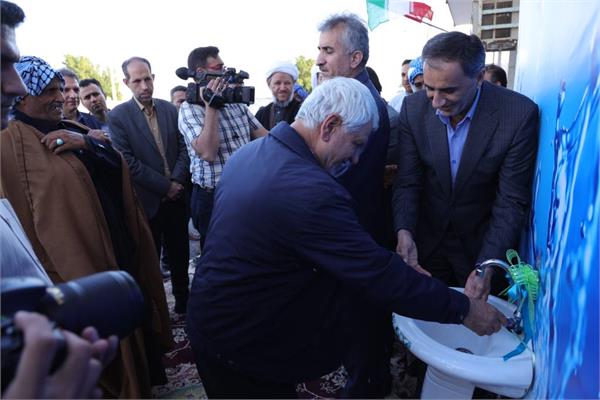 بهره برداری پروژه های آبرسانی  مسیر خویسه شهرستان کارون