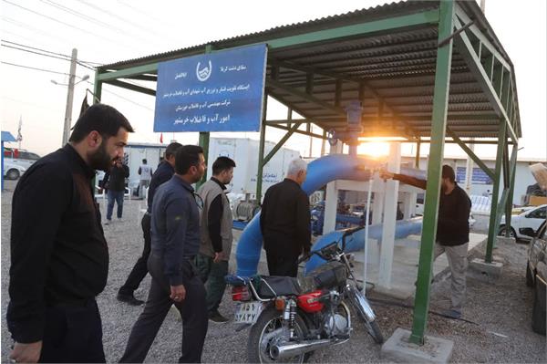 بازدید مدیرعامل آبفا خوزستان از روند خدمات رسانی به زوار اربعین حسینی