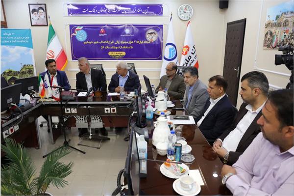 گزارش تصویری از مبادله قرارداد ۴ هزار میلیارد ریالی طرح فاضلاب خرمشهر