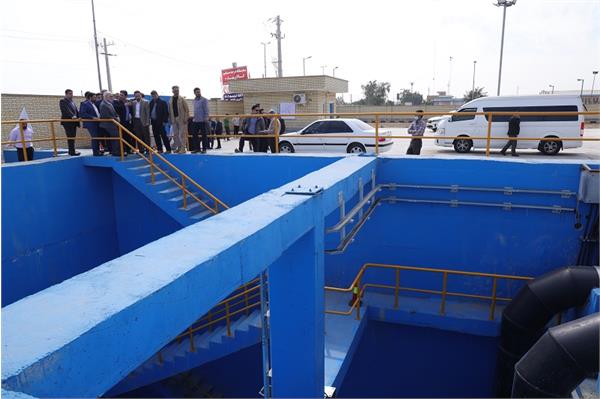 بازدید استاندار از ایستگاه پمپاژ فاضلاب ملی راه