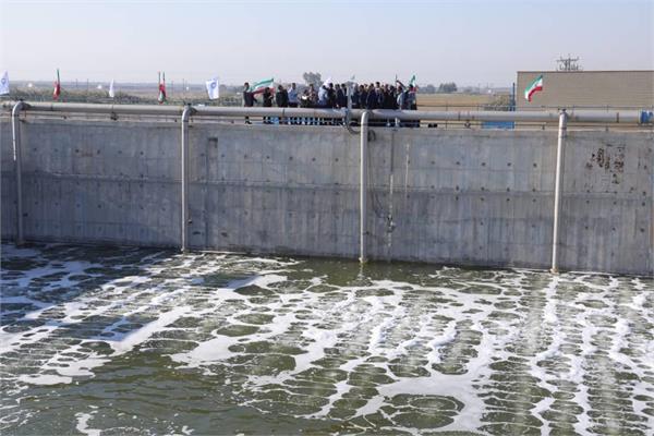 افتتاح بخش نخست تصفیه خانه فاضلاب شهر آبادان با حضور وزیر محترم نیرو