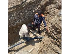 توسعه ۹۰ متر شبکه آب در بندرامام خمینی (ره)