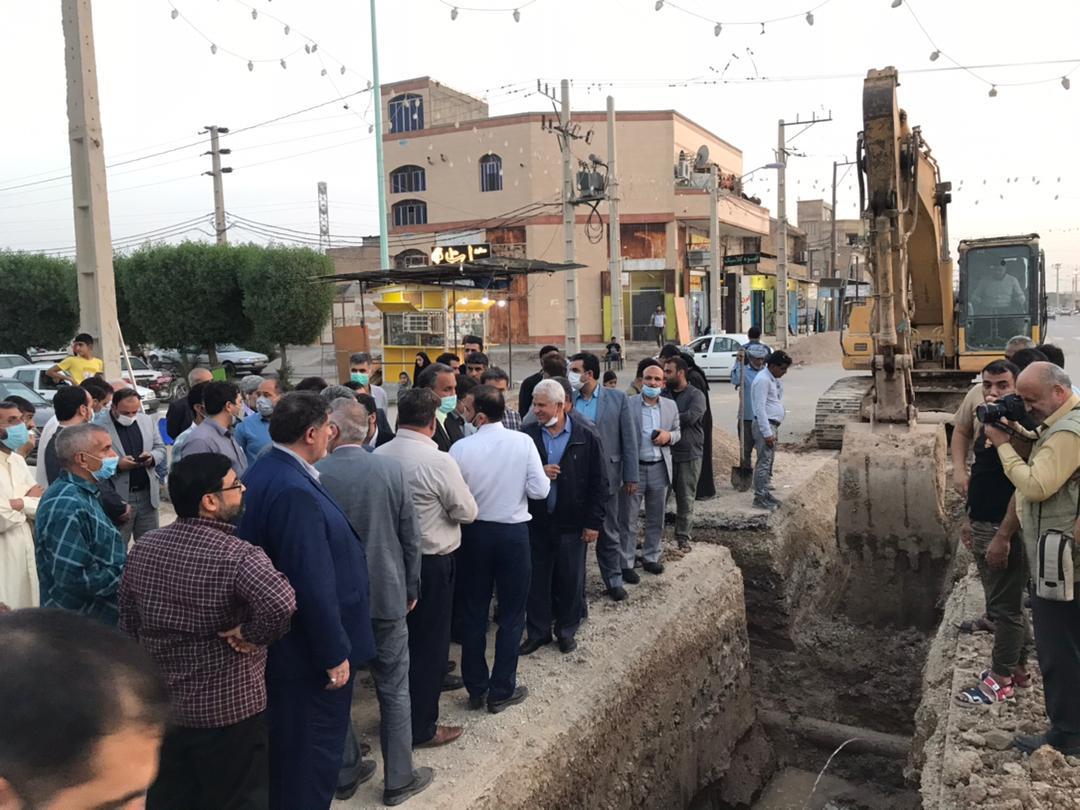 بازدیداز پروژه فاضلاب کوی علوی