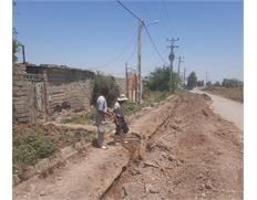 توسعه و اصلاح 268 متر شبکه توزیع آب در بخش روستایی ش...