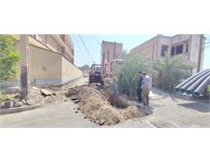 توسعه ۶۰ متری شبکه فاضلاب در خرمشهر