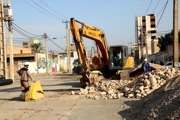 اجرایی پروژه فاضلاب اهواز در منطقه ملی راه