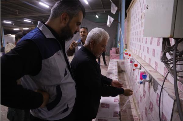 بازدید مدیرعامل آبفا خوزستان از روند خدمات رسانی به زوار اربعین حسینی
