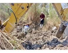 تعمیر شکستگی لوله و جمع‌آوری انشعاب غیرمجاز در روستا...