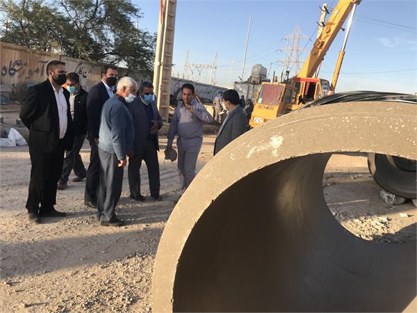 بازدید از پروژه های فاضلاب اهواز