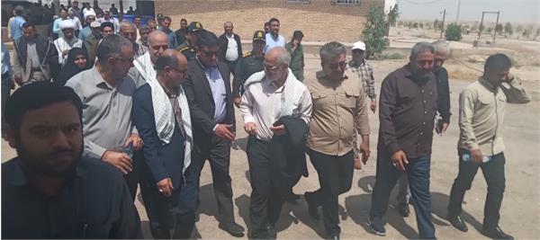 بازدید دکتر محراب حسینی استاندار خوزستان و دکتر کرمی نژاد مدیر عامل آبفا خوزستان