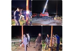 با نصب الکتروموتور شناور انجام شد؛ رفع قطعی آب ۹۰۰ خانوار بخش تشان