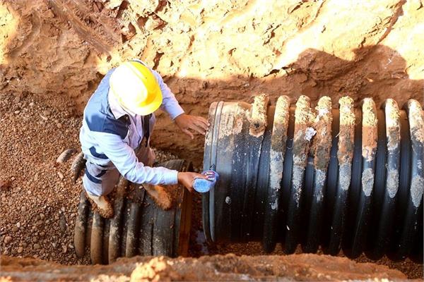 اجرایی پروژه فاضلاب اهواز در بلوار معلم