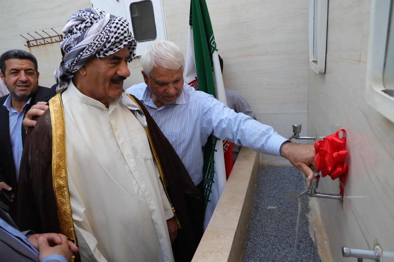 آیین بهره برداری از 7 پروژه آبرسانی شهرستان کارون