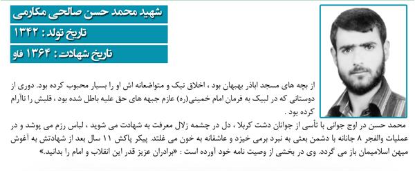 شهید محمد حسن صالحی مکارمی