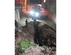 اصلاح شبکه فاضلاب محله ریل‌ وی مسجدسلیمان