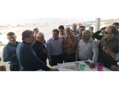 بازدید معاون استاندار و مدیرعامل شرکت آبفا خوزستان از پروژه فاضلاب اسلام آبادشرقی شهرستان کارون